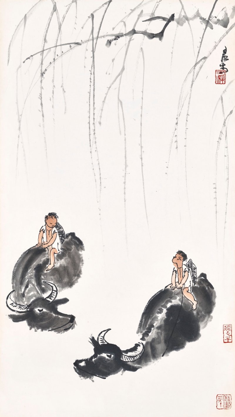 李可染  牧牛圖 - 图1