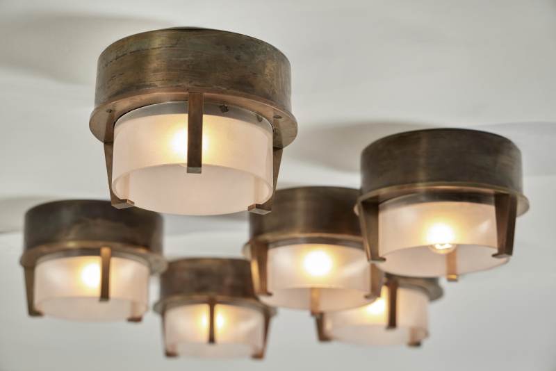 Six Ceiling Lights Jacques Quinet - 图2