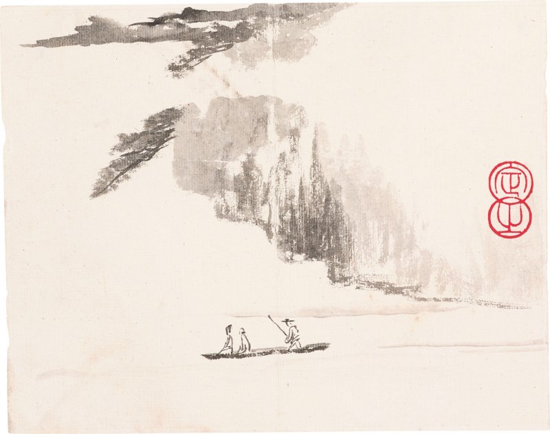 湯滌　山水、墨梅冊 | Tang Di, Landscape; Plum Blossoms - 图8