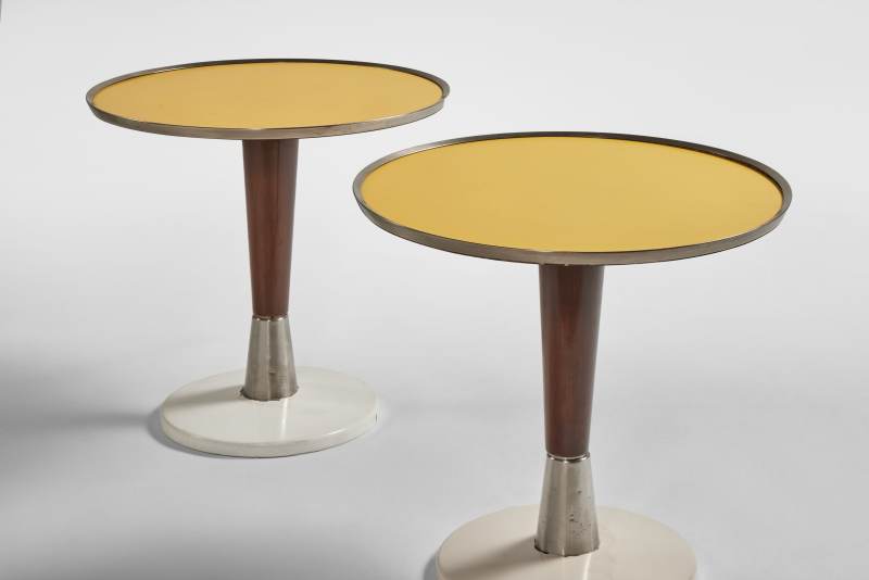 Pair of Side Tables for the First Class Ballroom of the Augustus Ocean Liner Gio Ponti - 图2