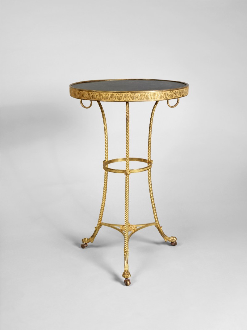 A Continental Neoclassical Gilt Bronze Guéridon, 19th Century - 图1
