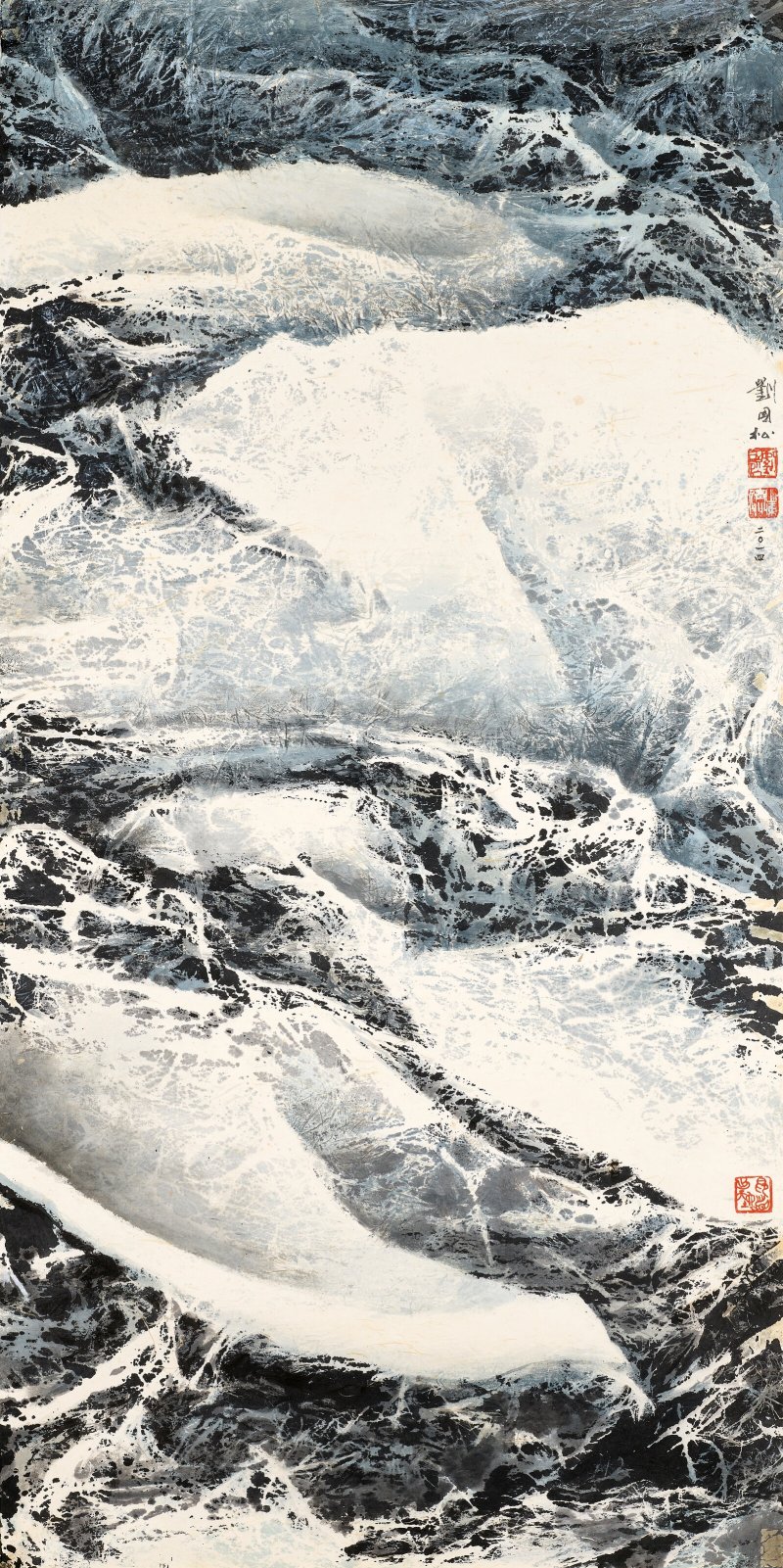 劉國松  雪山 - 图6