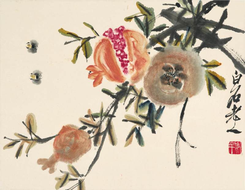 齊白石　花果草蟲 | Qi Baishi, Insects by Plants - 图3