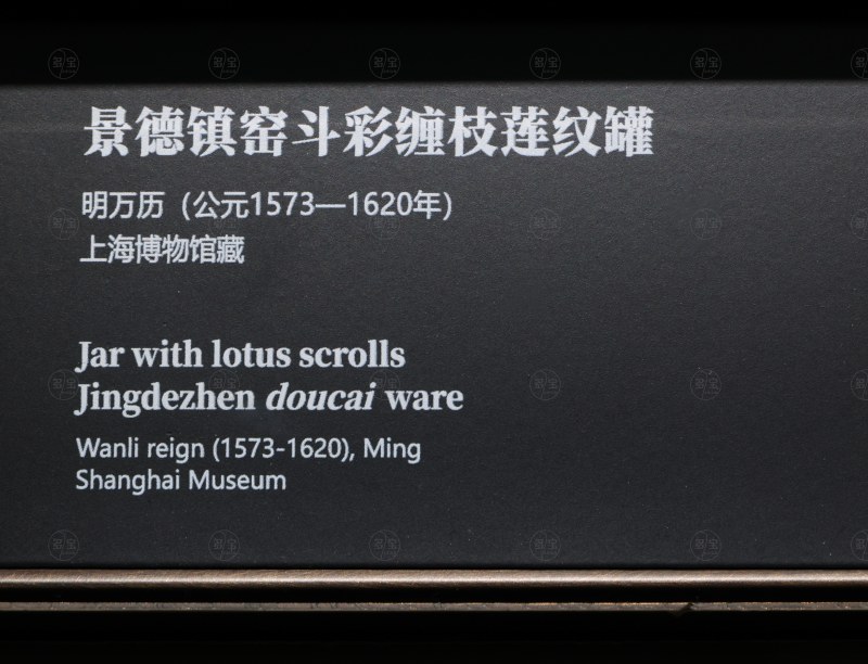 明万历 景德镇窑斗彩缠枝莲纹罐 - 图5