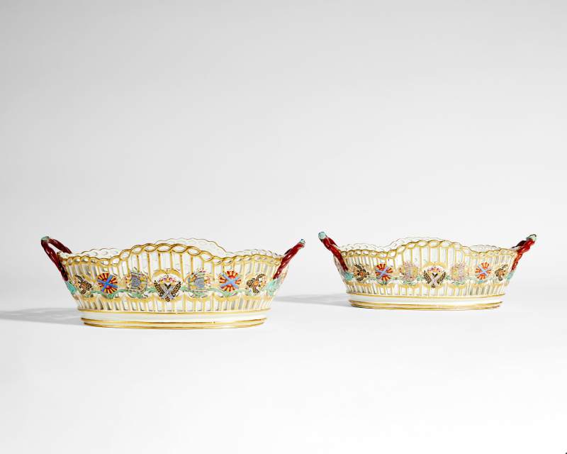 Two Porcelain Baskets from the Imperial Order of St Andrew Service, Gardner Porcelain Factory, Verbilki, circa 1780 - 图2
