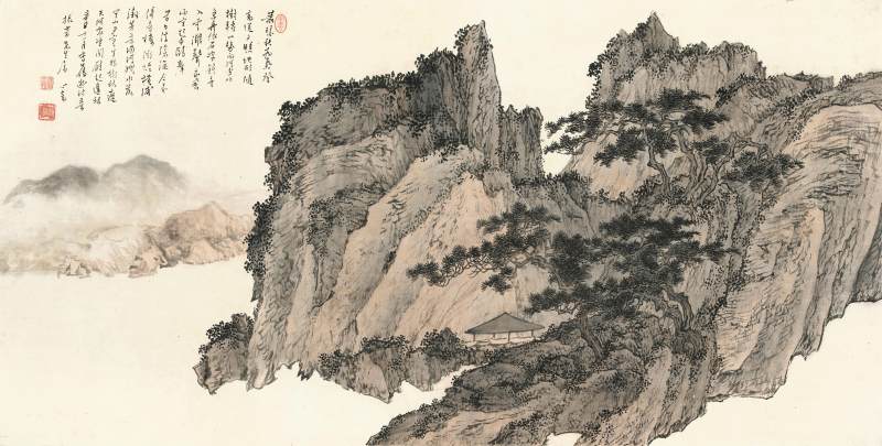 溥儒　空山秋夕 | Pu Ru, Secluded Mountain in Autumn