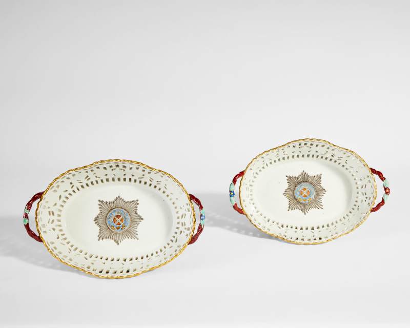 Two Porcelain Baskets from the Imperial Order of St Andrew Service, Gardner Porcelain Factory, Verbilki, circa 1780 - 图3