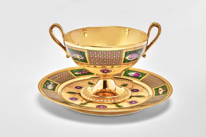 A  Sèvres Porcelain Footed Bowl and Stand (Coupe à bouillon hémisphérique), circa 1813-1814 - 图4