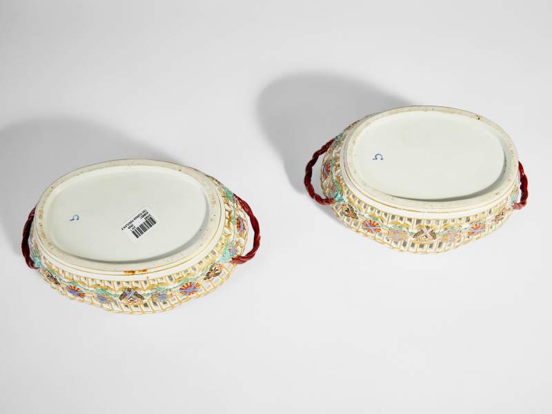 Two Porcelain Baskets from the Imperial Order of St Andrew Service, Gardner Porcelain Factory, Verbilki, circa 1780 - 图4