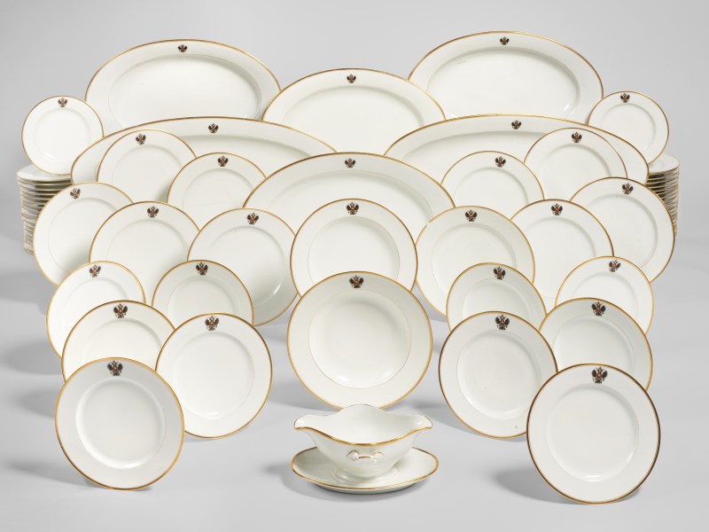A Bohemian (Fischer and Mieg Pirkenhammer) Porcelain Part-Dinner Service, late 19th century