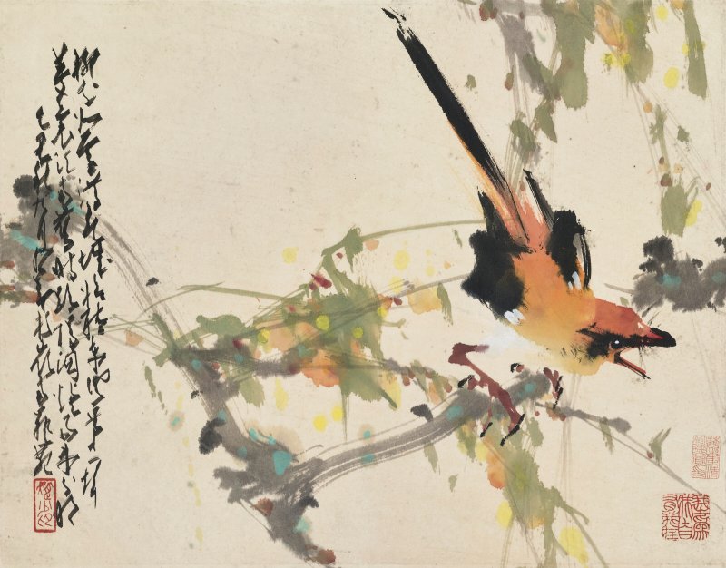 趙少昂  生機盎然 - 图2