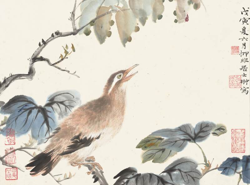 海上諸家　書畫合璧冊 | Shanghai Artists, Various Subjects - 图7