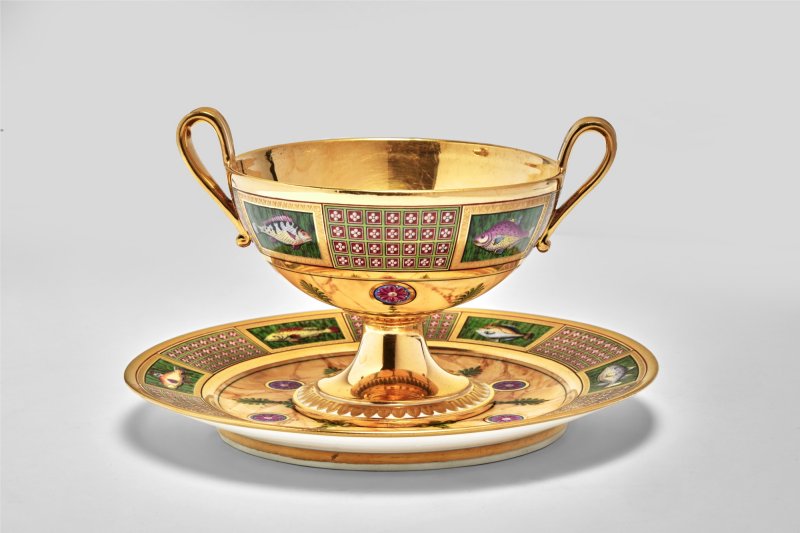 A  Sèvres Porcelain Footed Bowl and Stand (Coupe à bouillon hémisphérique), circa 1813-1814 - 图5