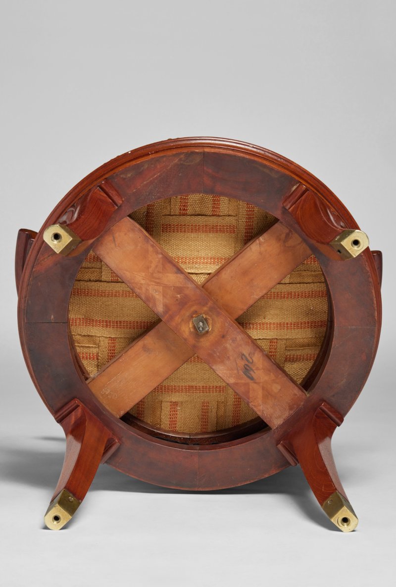 A Directoire Solid Mahogany Fauteuil de Bureau, Circa 1795 - 图6