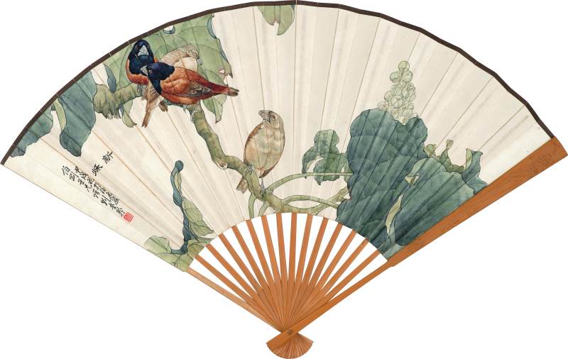 劉奎齡　新秋 | Liu Kuiling, Birds in Early Autumn - 图1
