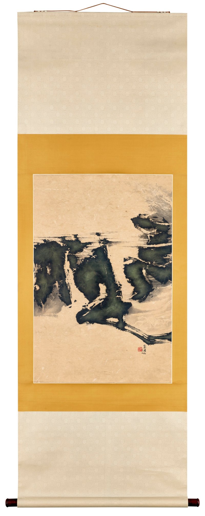 劉國松  抽象山水 - 图2