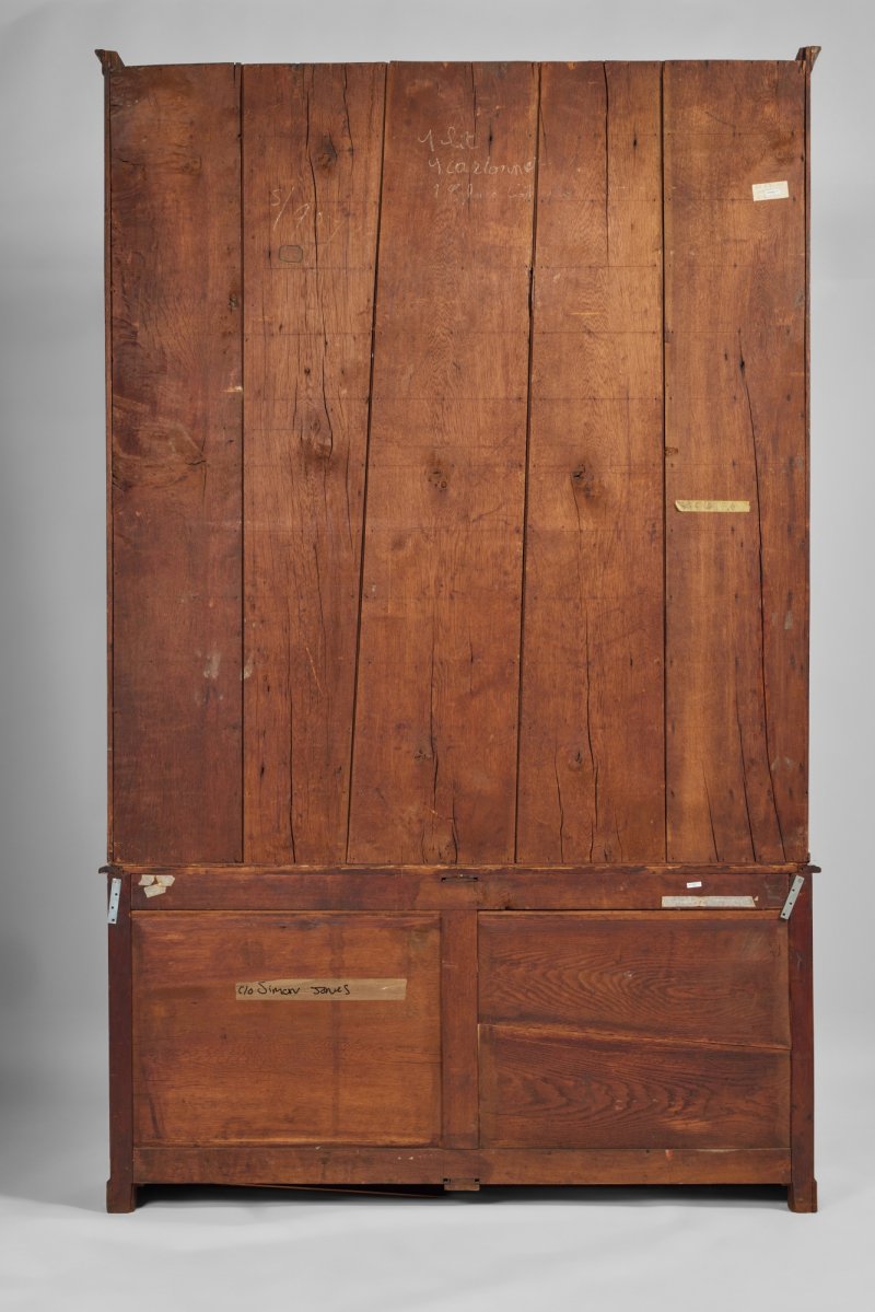 A Louis XVI Mahogany and Gilt-Tooled Leather Cartonnier, Attributed to Jean-François Leleu, Late 18th Century - 图5