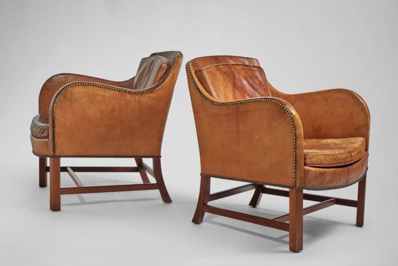 Pair of "Mix" Easy Armchairs Kaare Klint | Edvard Kindt-Larsen - 图3