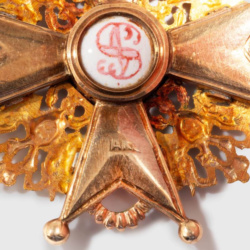 A Gold and Enamel Badge of the Order of St Stanislaus, Civil Division, Albert Keibel, St Petersburg, circa 1900 - 图3