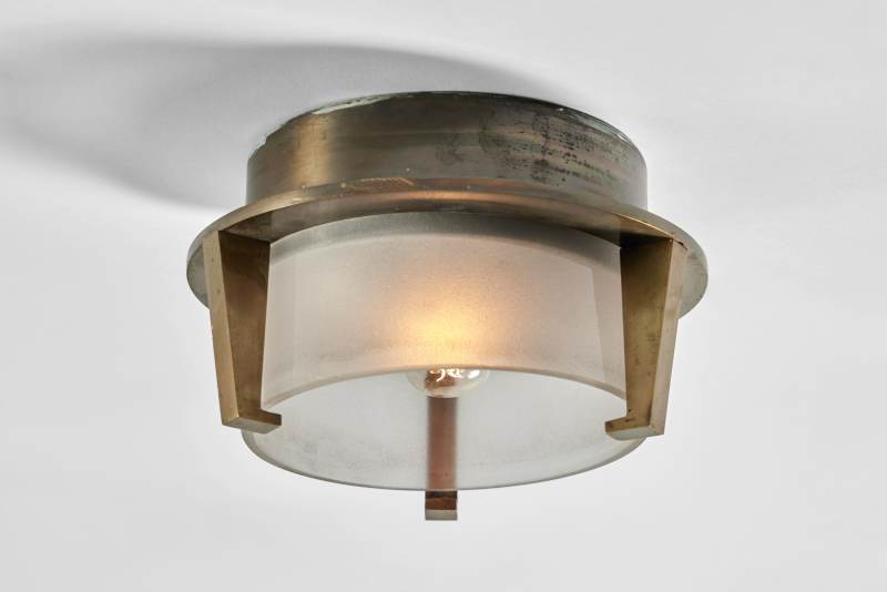 Pair of Ceiling Lights Jacques Quinet - 图2