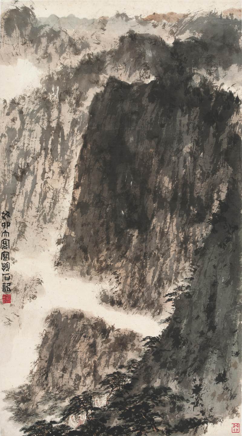 傅抱石　松壑尋幽 | Fu Baoshi, Excursion in Pine Ravine - 图1