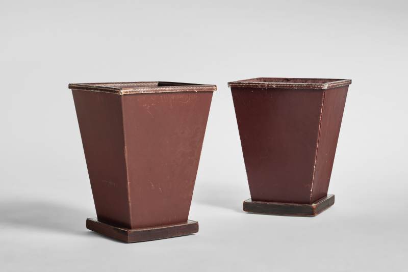 Pair of Wastepaper Baskets Paul Dupré-Lafon - 图1