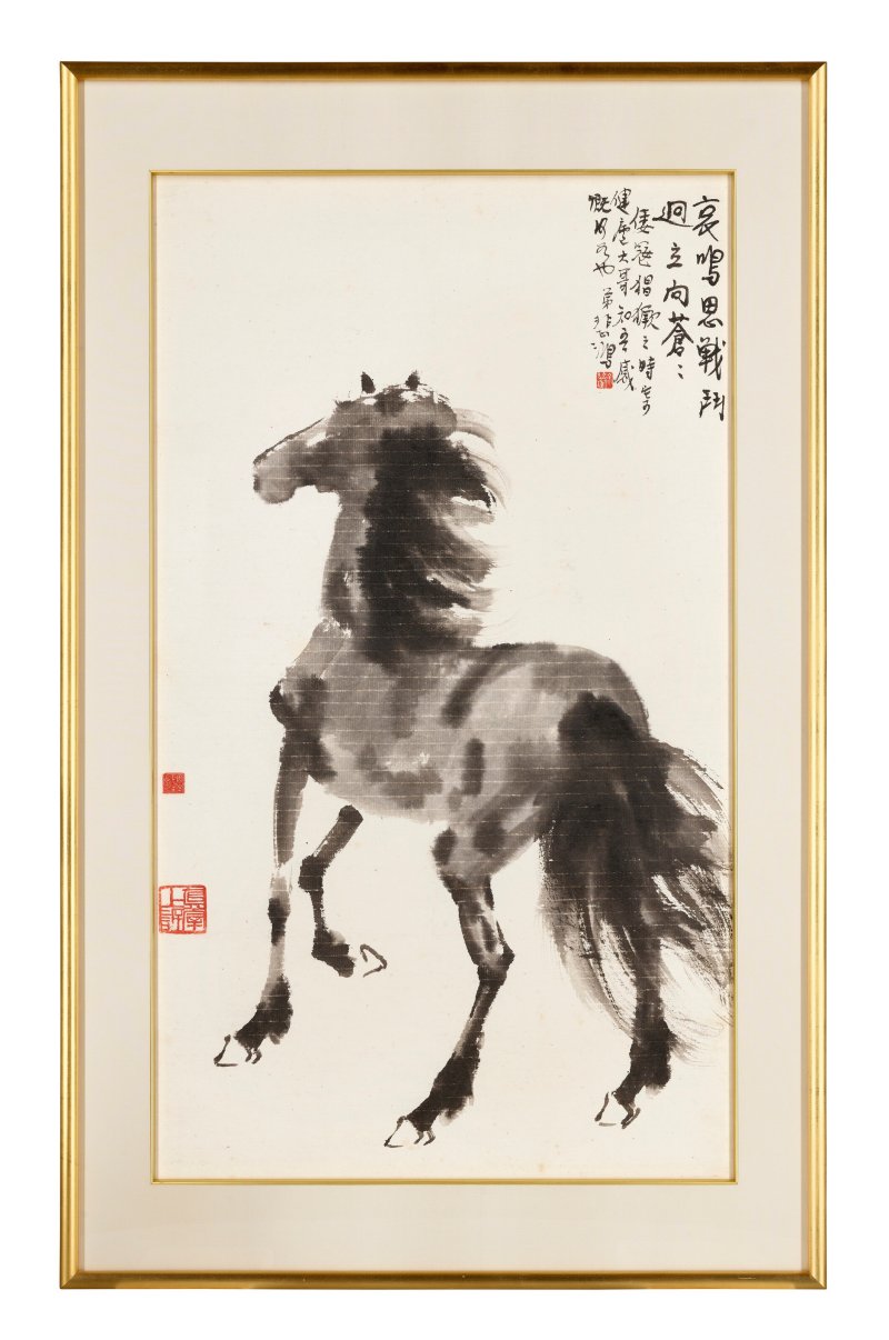 徐悲鴻  迥立向蒼蒼 - 图2