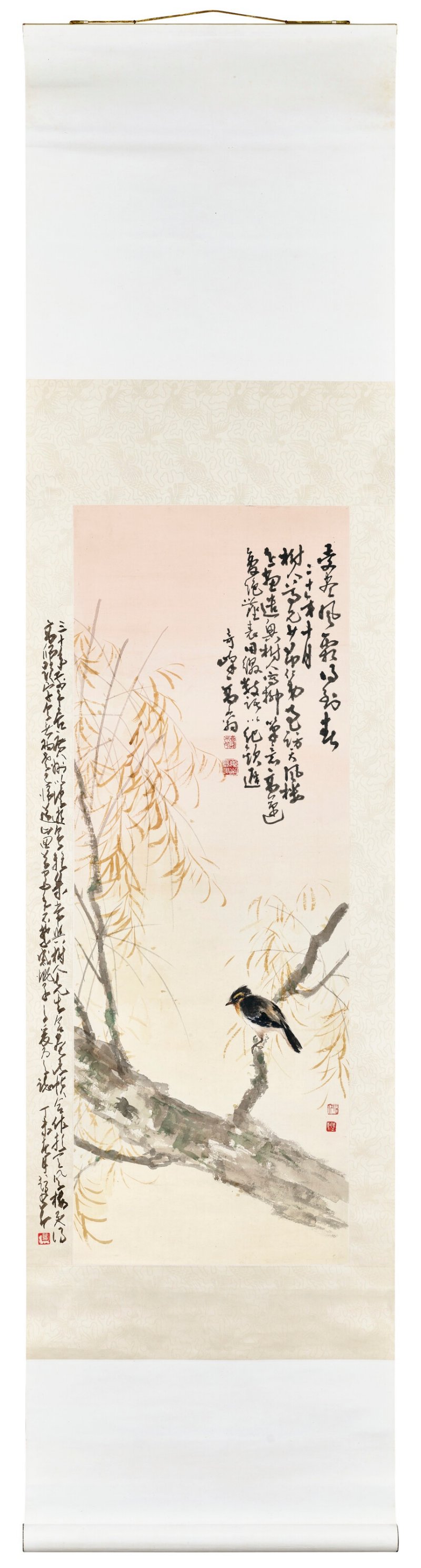 陳樹人、趙少昂  幽禽圖 - 图2
