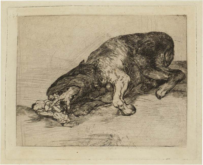 Fiero Monstruo! (Fierce Monster!) (Delteil 200; Harris 201) Francisco José de Goya y Lucientes - 图1