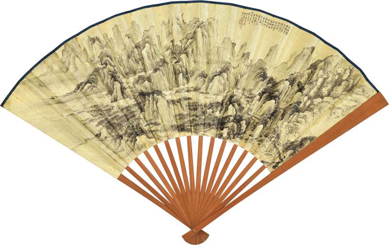 金彝　蜀山行旅、楷書李白〈蜀道難〉 | Jin Yi, Travelers Among Shushan