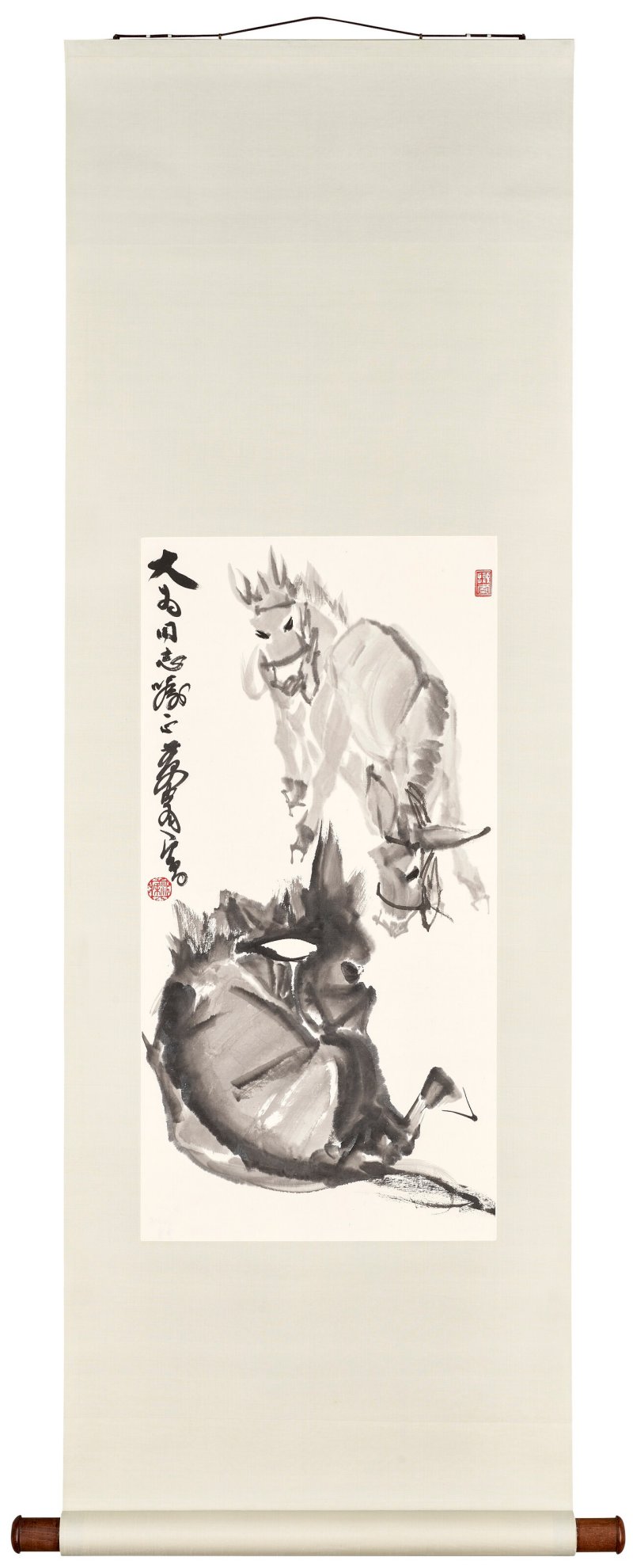 黃冑  三驢圖 - 图2