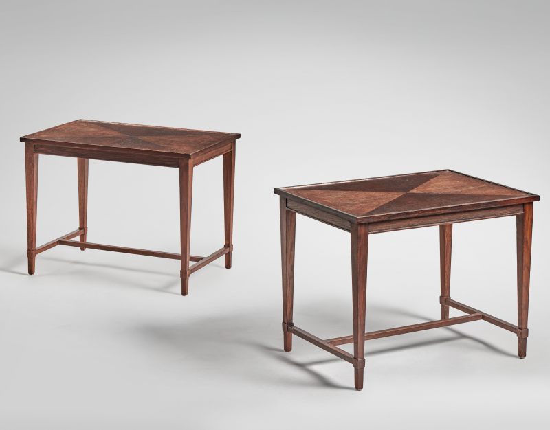 Pair of Side Tables Jean-Michel Frank - 图1