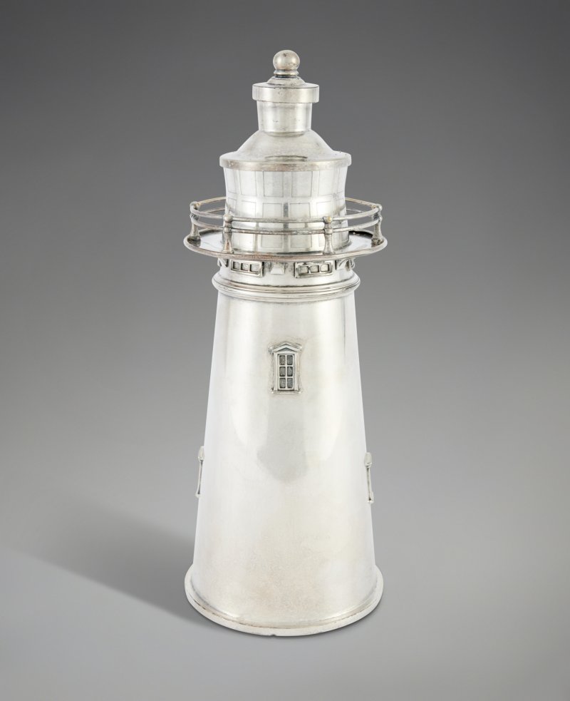 An American Silver-Plated Lighthouse Cocktail Shaker, International Silver Co., Meriden, CT, 1927-29 - 图1