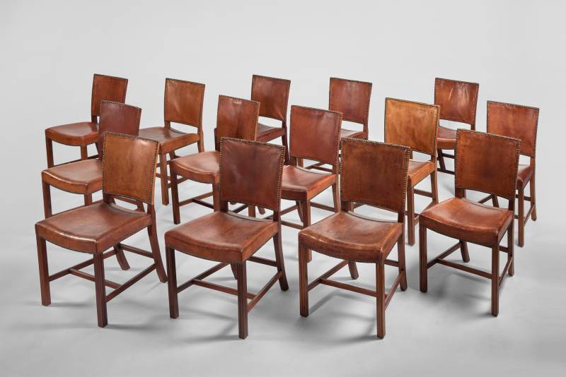 Fourteen "Red" Chairs Kaare Klint - 图1