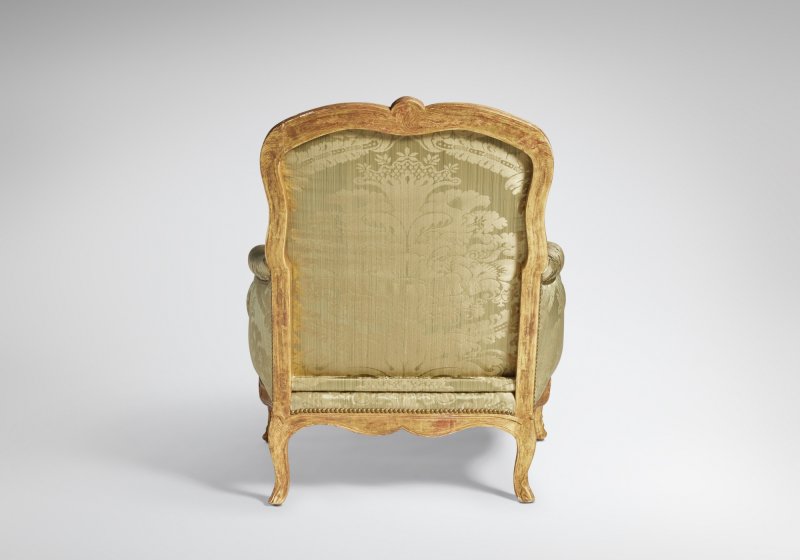 A Louis XV Giltwood Bergère à la Reine by René Cresson, Mid-18th Century - 图4