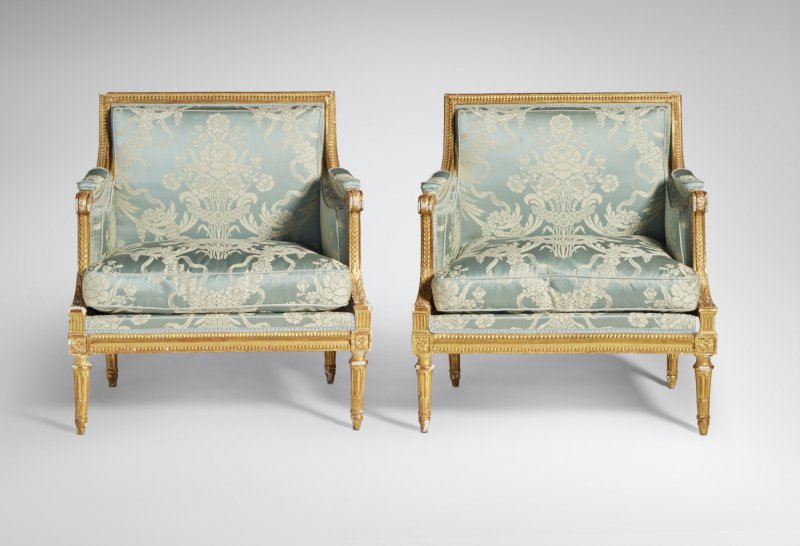 A Pair of Louis XVI Giltwood Marquises by Georges Jacob, Circa 1780 - 图2