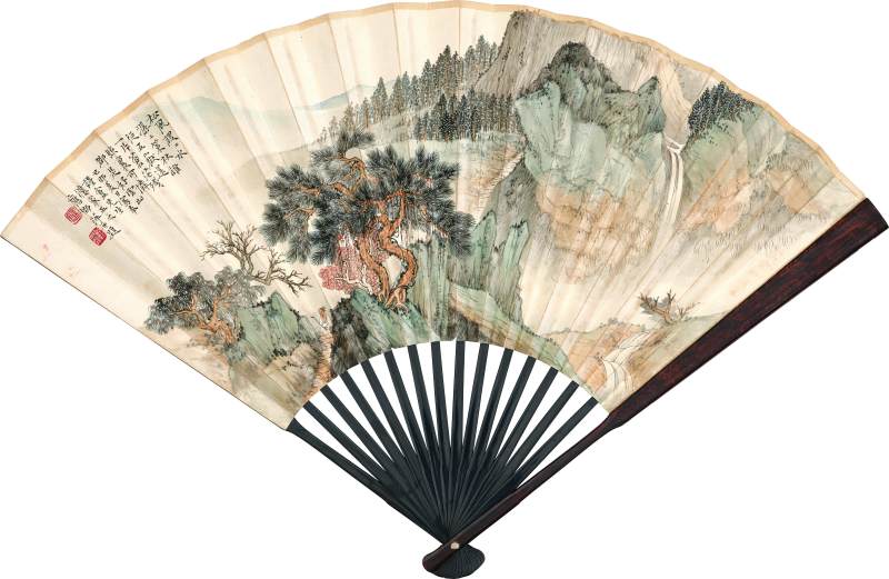 應野平　松風策杖 | Ying Yeping, Strolling in Autumn mountains