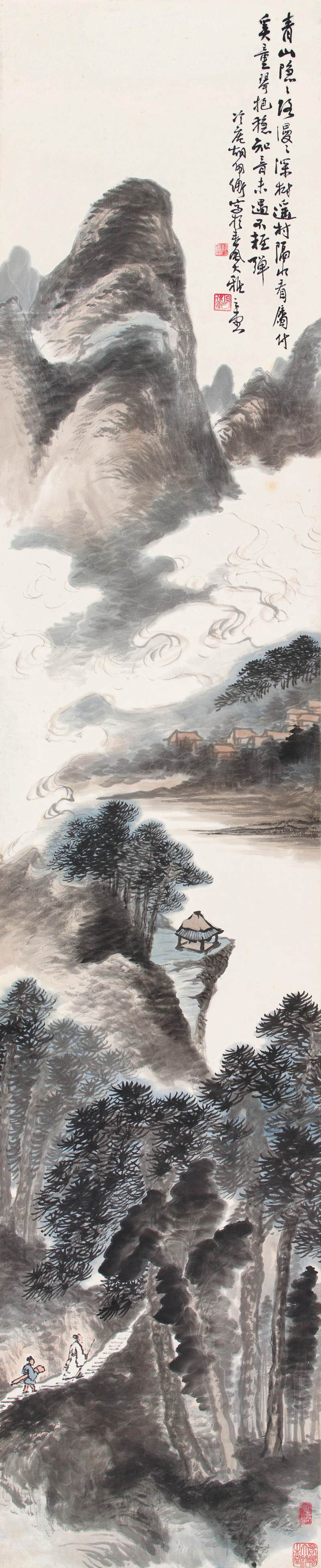 胡佩衡　四時麗景 | Hu Peiheng, Landscape of Four Seasons - 图3