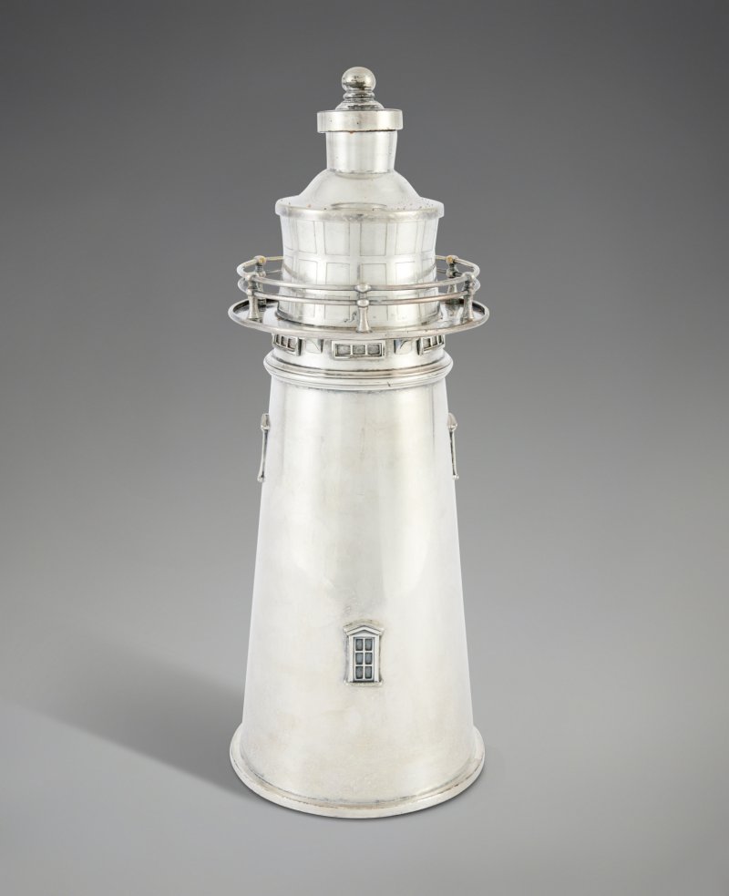 An American Silver-Plated Lighthouse Cocktail Shaker, International Silver Co., Meriden, CT, 1927-29 - 图2