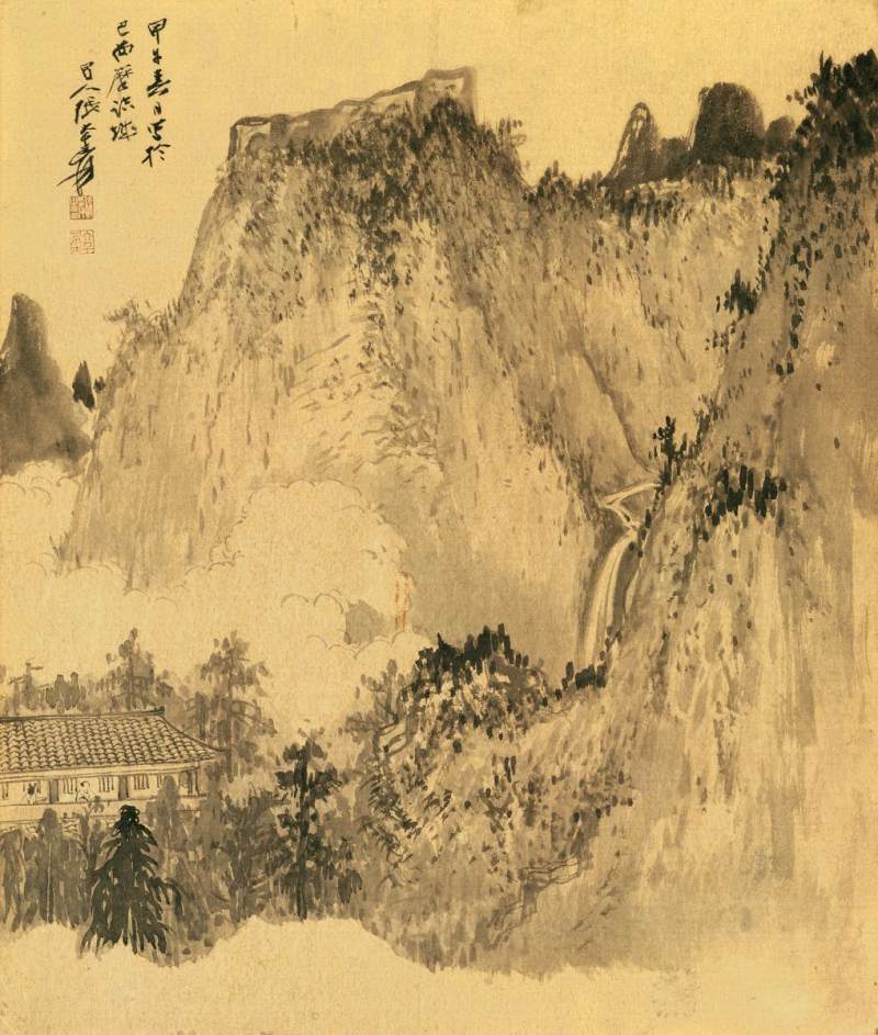 張大千　幽居圖 | Zhang Daqian, Dwelling in Seclusion - 图1