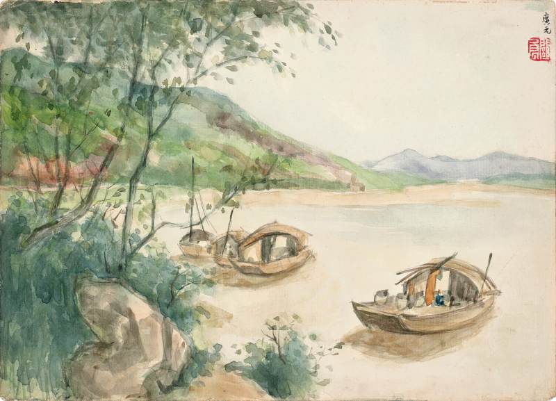 關良　海天晴明 | Guan Liang, Scenery in Chong Qing