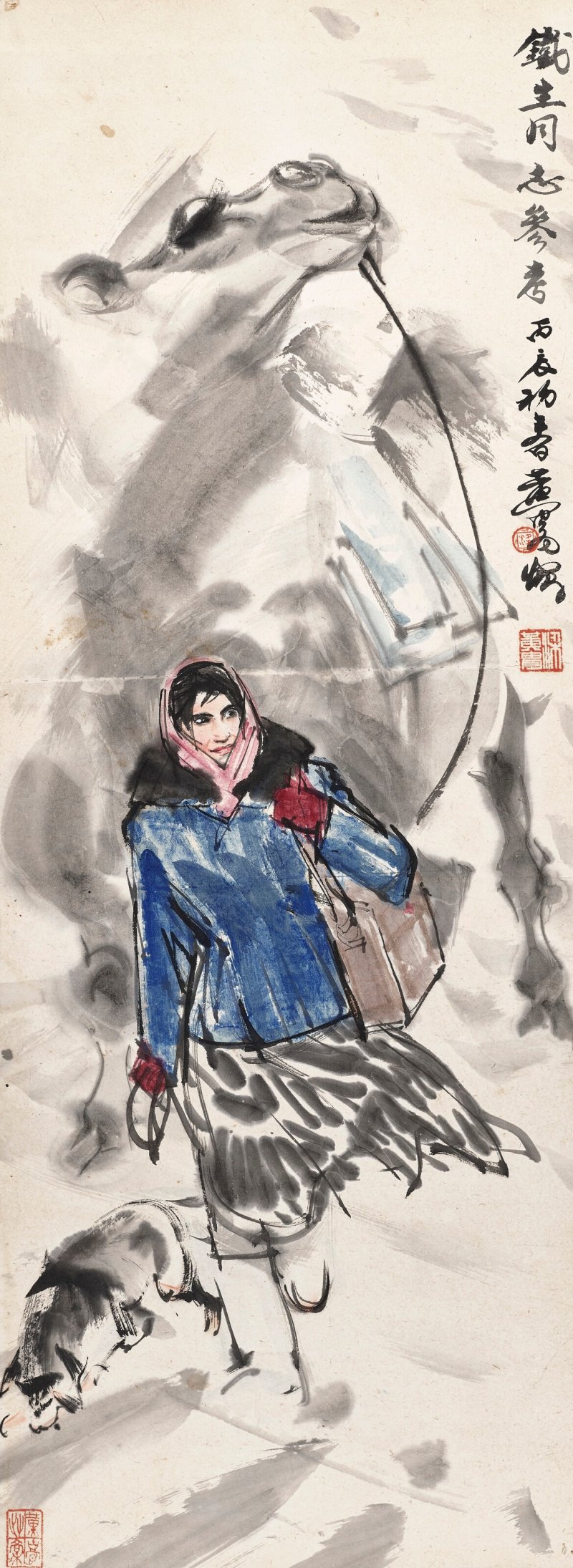 黃冑  雪夜出診圖