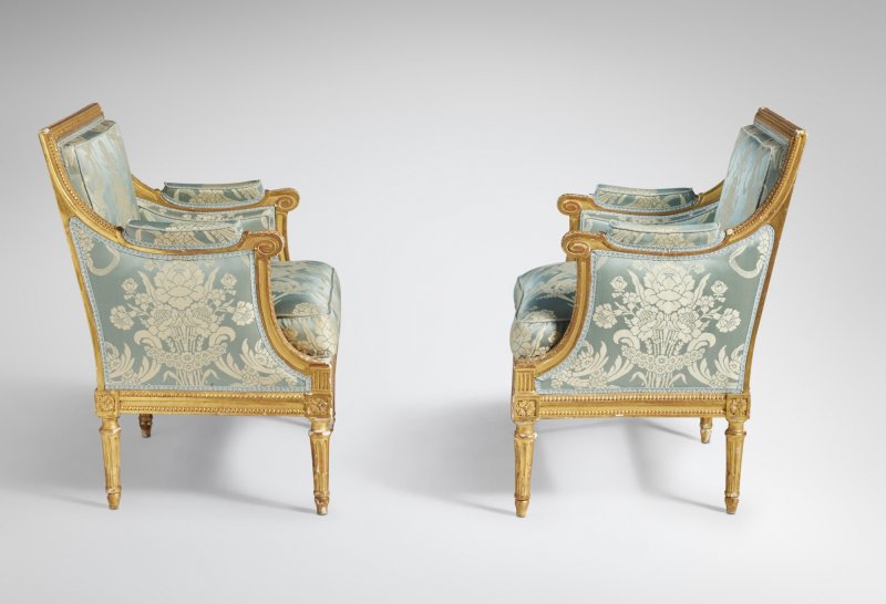 A Pair of Louis XVI Giltwood Marquises by Georges Jacob, Circa 1780 - 图3