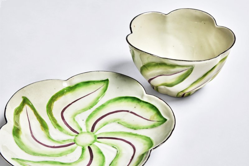 A Chelsea Porcelain Scolopendrium Bowl and Stand,  circa 1753-55 - 图2