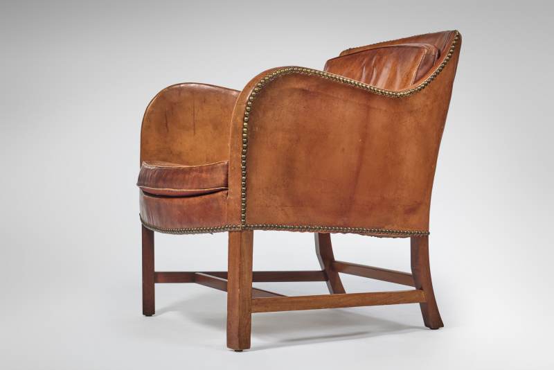 Pair of "Mix" Easy Armchairs Kaare Klint and Edvard Kindt-Larsen - 图3