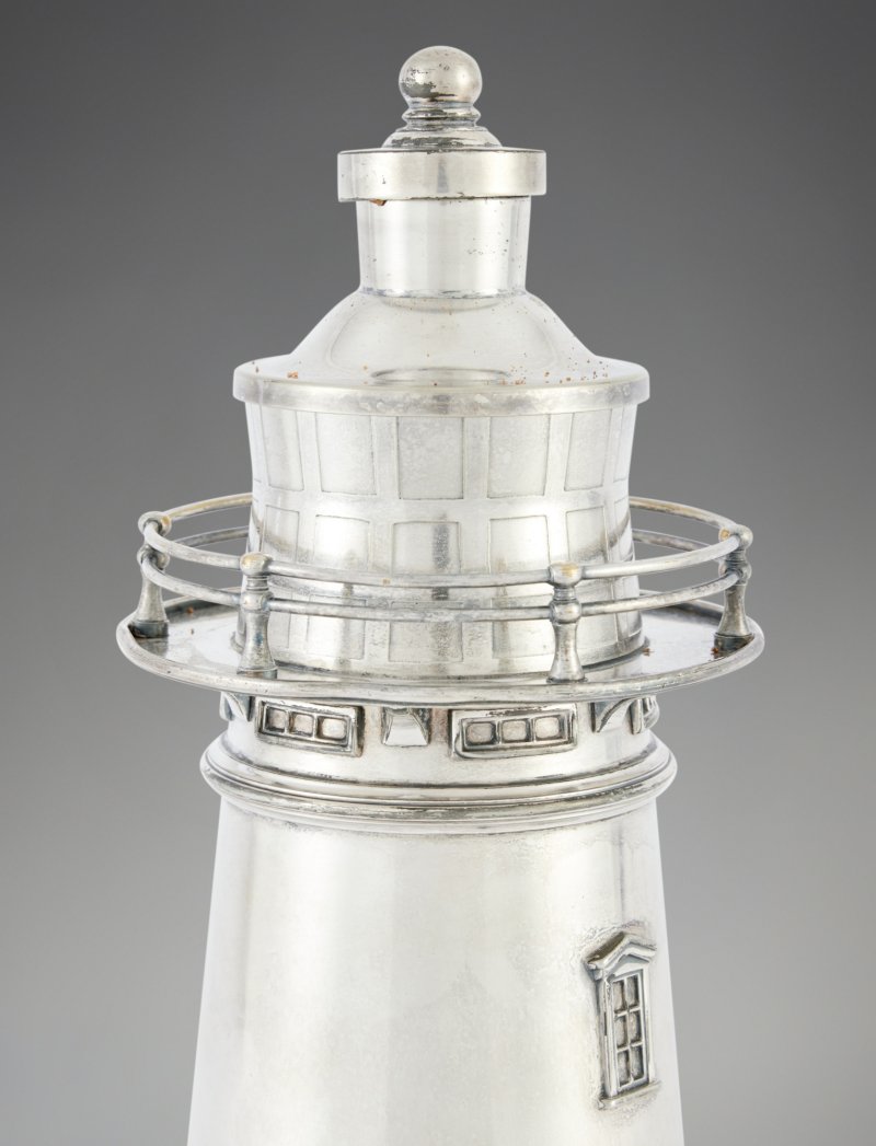An American Silver-Plated Lighthouse Cocktail Shaker, International Silver Co., Meriden, CT, 1927-29 - 图3