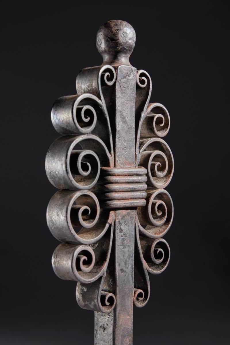 Pair of Andirons Edgar Brandt - 图4