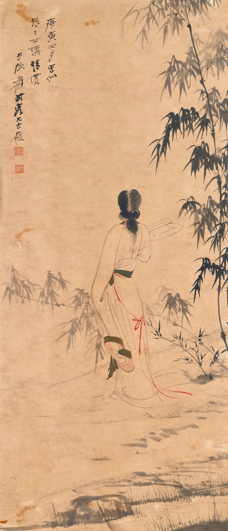 張大千  竹蔭消夏
