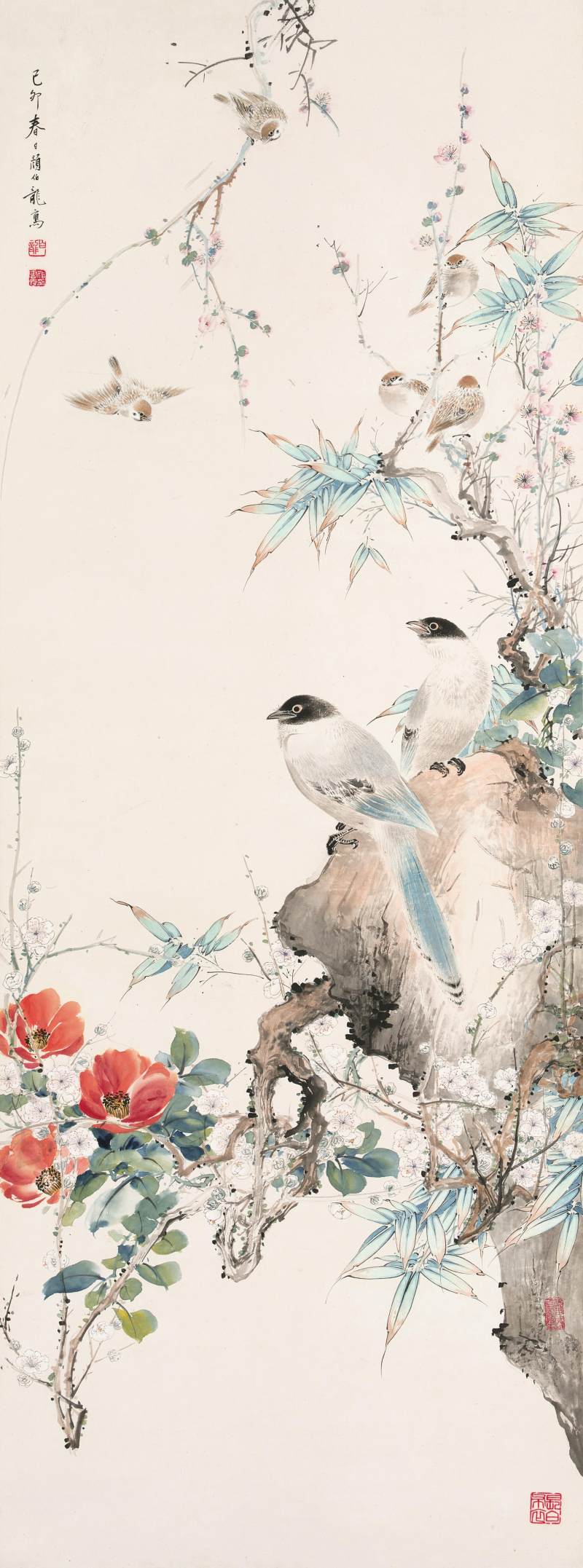 顏伯龍　春色滿園 | Yan Bolung, Spring scenery in the Garden