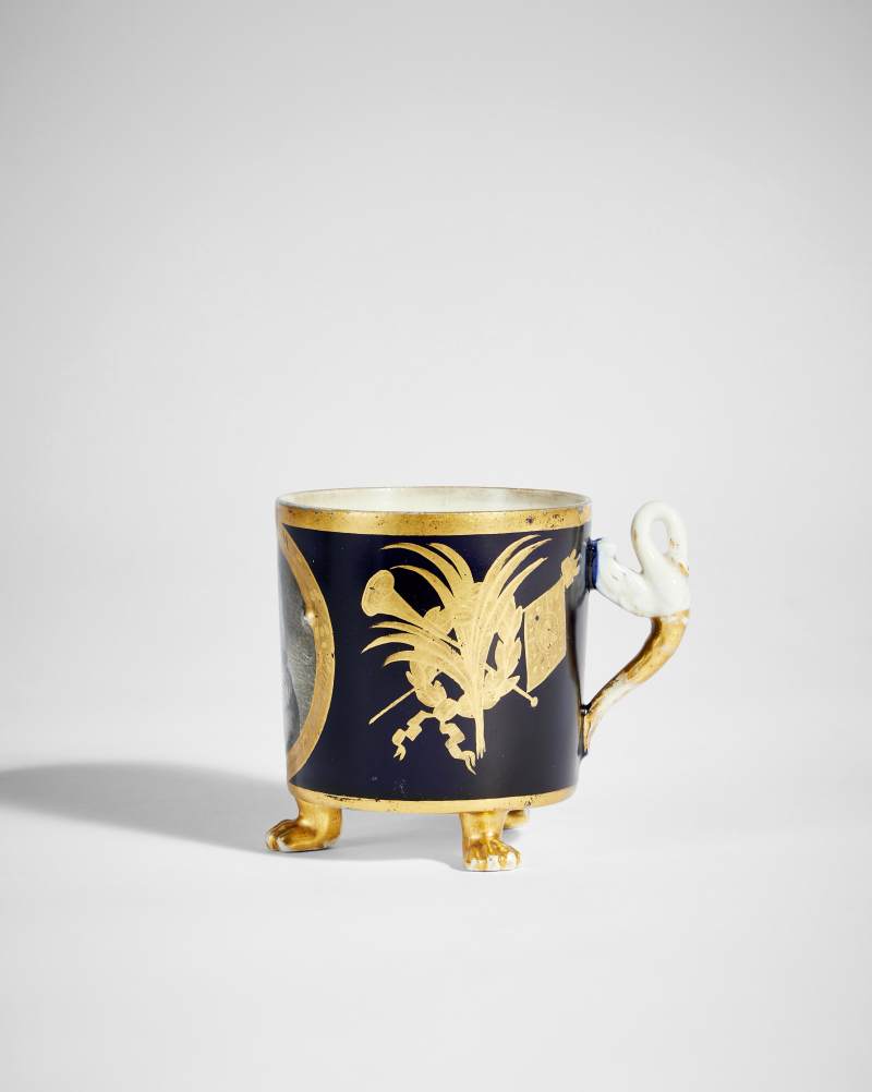 A Porcelain Cup, probably Popov Porcelain Factory, Gorbunovo, early 19th century - 图2